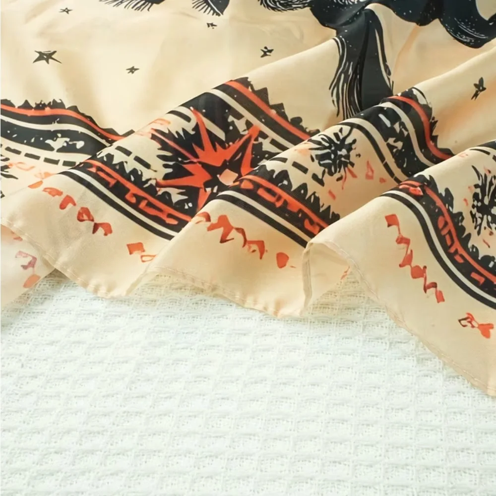 🤠 Western Cowboy Print Square Scarf / Bandana